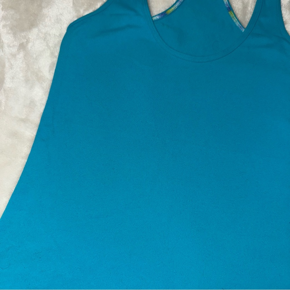 Lululemon Blue Teal Racerback Tank Top - Picture 3 of 3